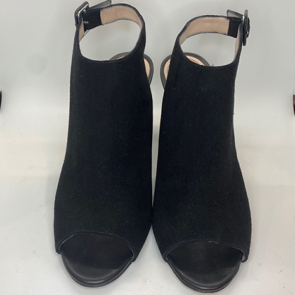 Barney’s of New York sling back open toe heels